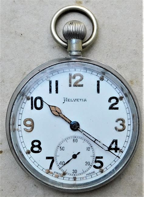 gstp pocket watch|helvetia military pocket watch.